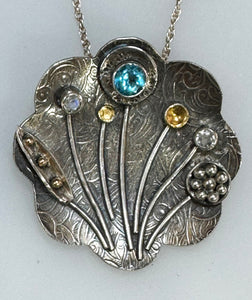 Blue Topaz and Moonstones Bouquet