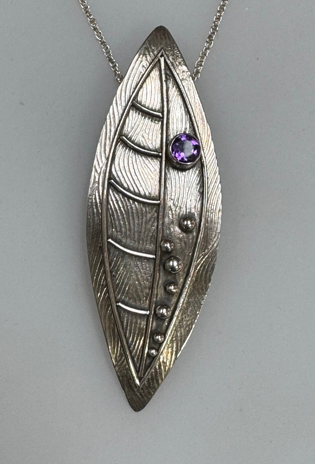 Leaf with Dew Amethyst
