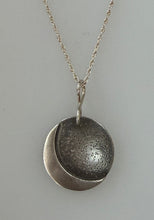 Load image into Gallery viewer, Silver Moon Pendant with Infinity Sign Clasp

